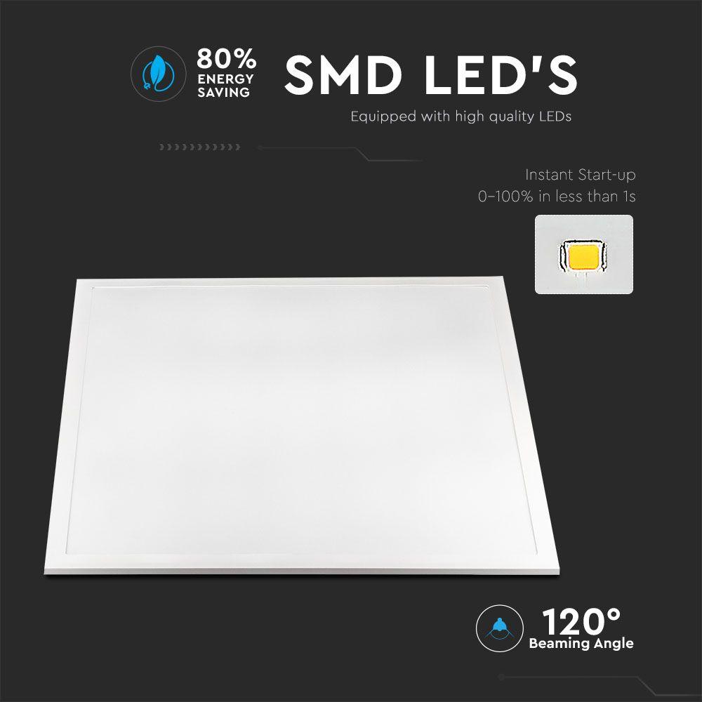 40W Panel LED 600x600mm, Barwa: 3w1, Opakowanie:6 szt. , VTAC, SKU 6605