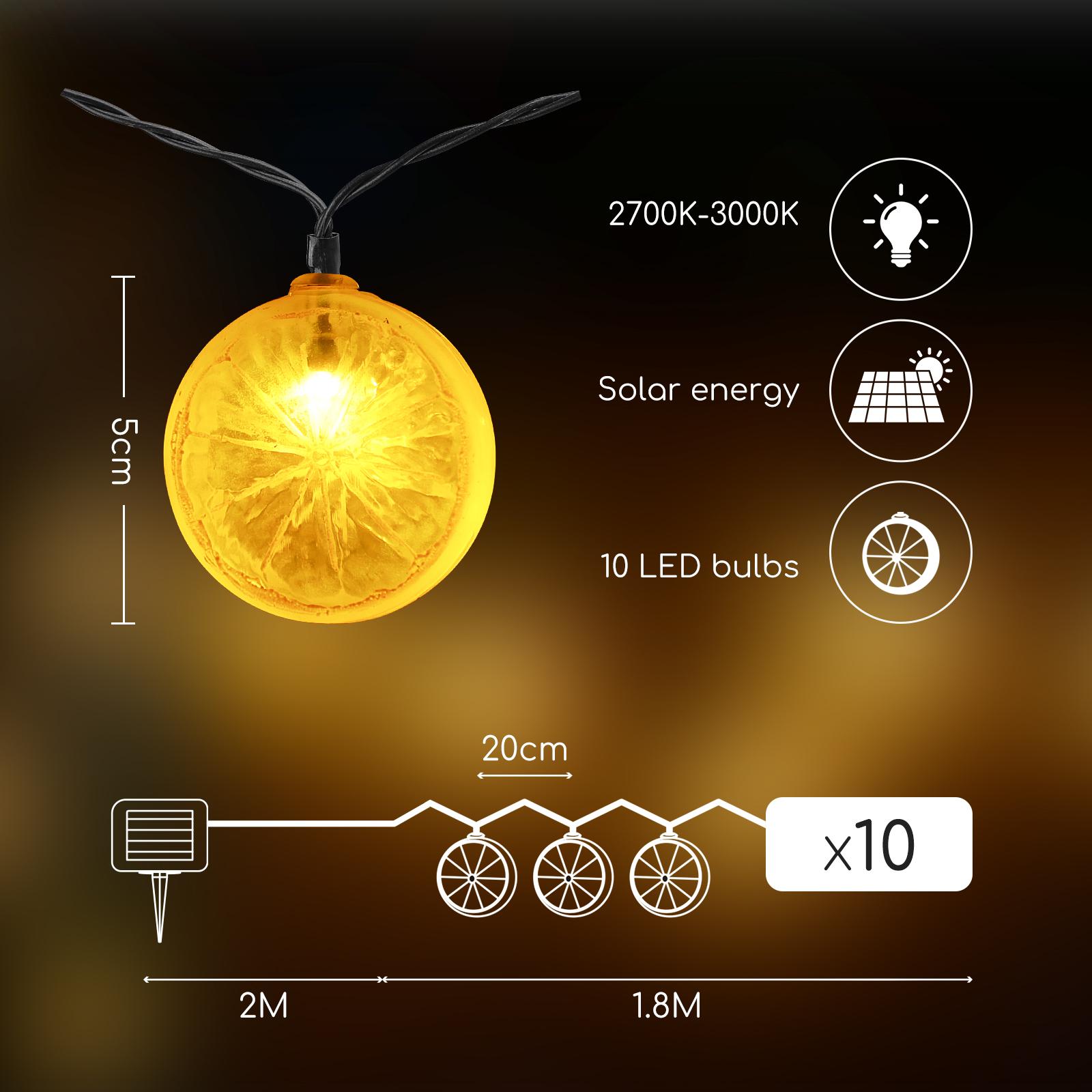 Łańcuch świetlny solarny