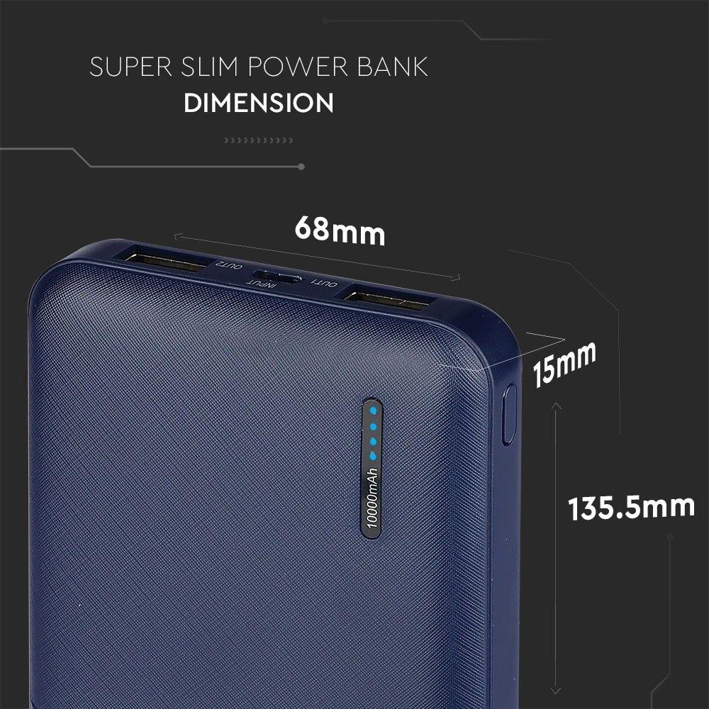 VT-3518 10000mah POWER BANK-BLUE