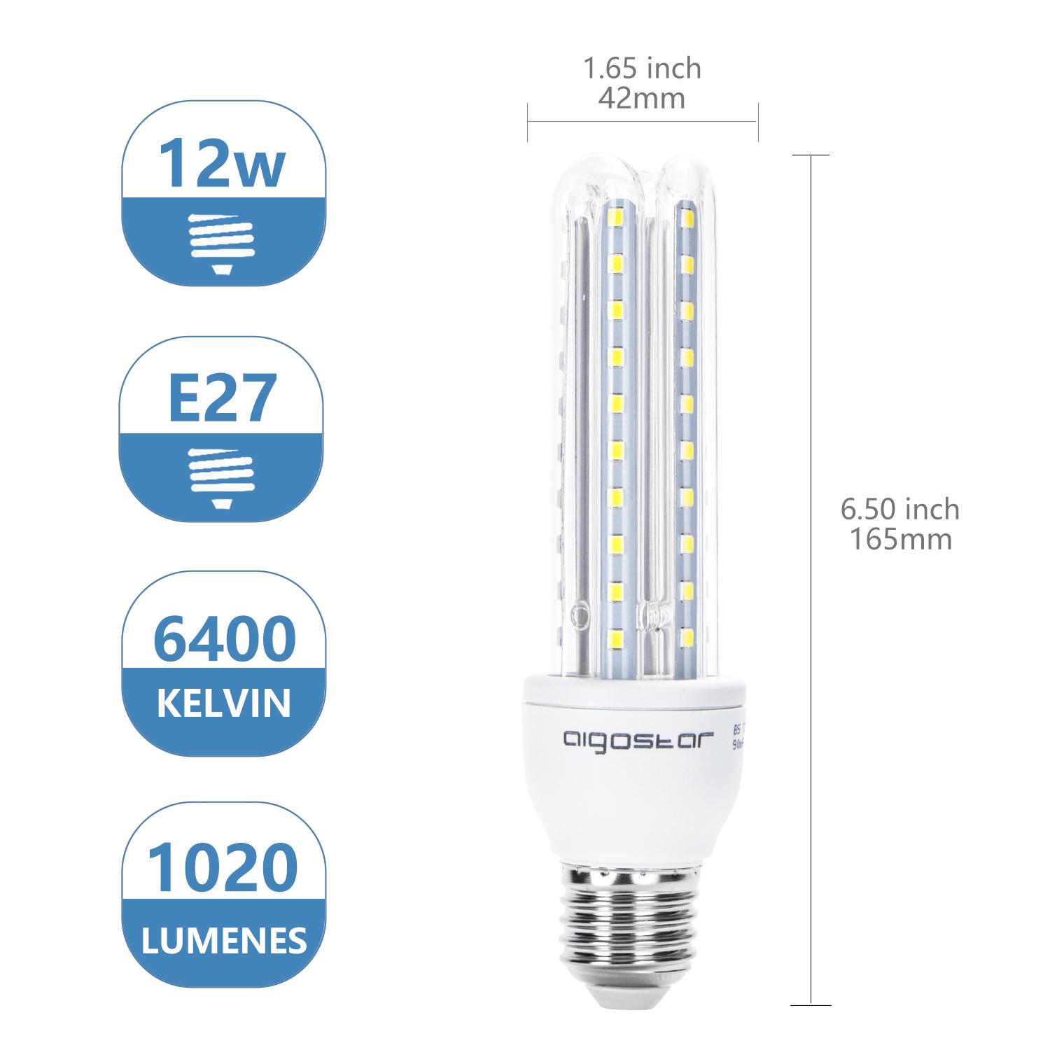 LED E27 12W U-tube