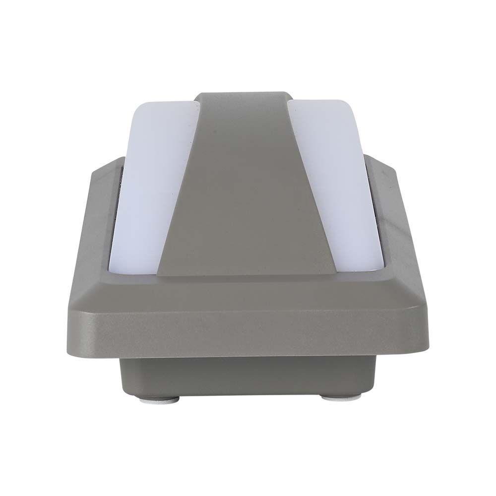 12W Lampa ścienna LED, Barwa:6400K, Obudowa: Szara, VTAC, SKU 218247