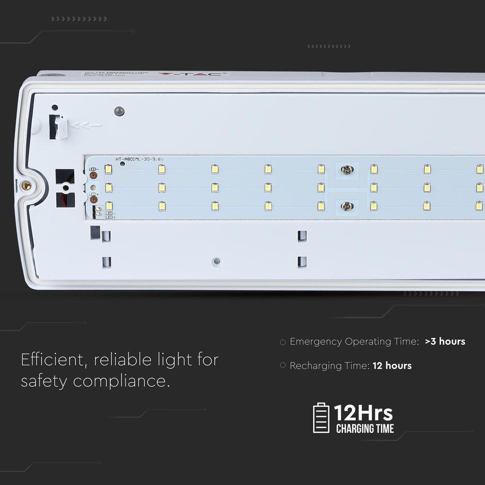 VT-524-S 4W EMERGENCY EXIT LIGHT WITH SAMSUNG LED 6000K