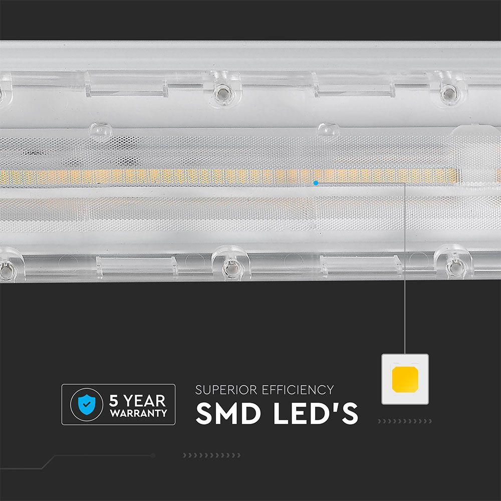 VT-4550D 50W LED LINEAR FOLLOW TRUNKING 4000K DOUBLE ASYMMETRIC LENS (160LM/W)-DIMMABLE