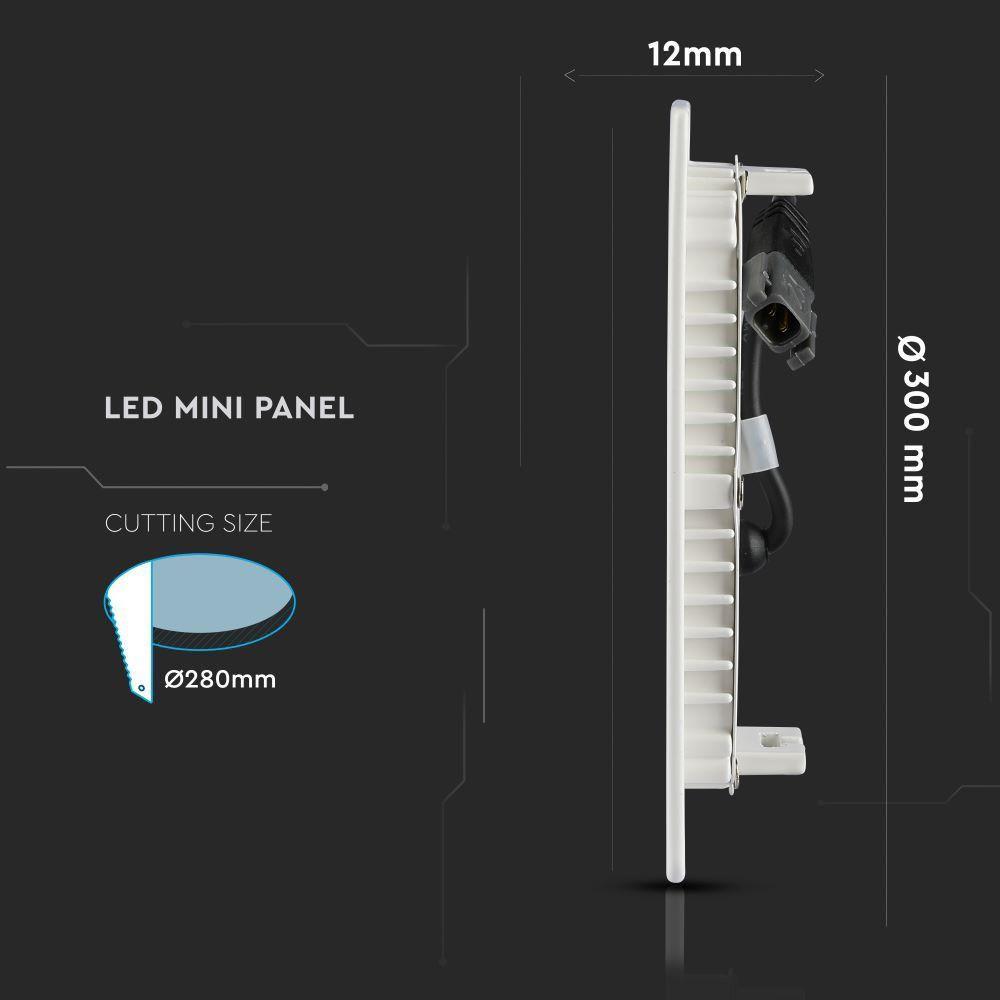 VT-624RD 24W LED PREMIUM PANEL SAMSUNG CHIP 4000K ROUND