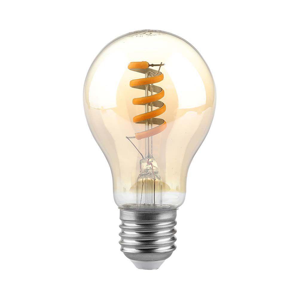 VT-2154 4W LED SPIRAL FILAMENT BULB AMBER 1800K