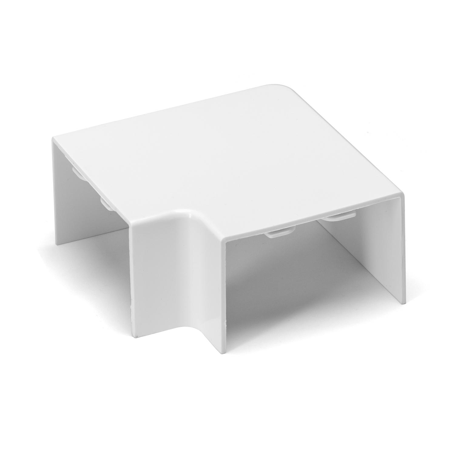 PVC Square Trunking Flat Bend White 60*40mm 4pcs