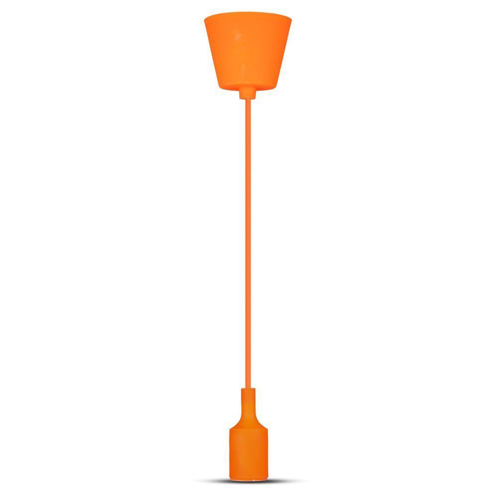 VT-7228 E27 SILICONE PENDANT HOLDER-ORANGE