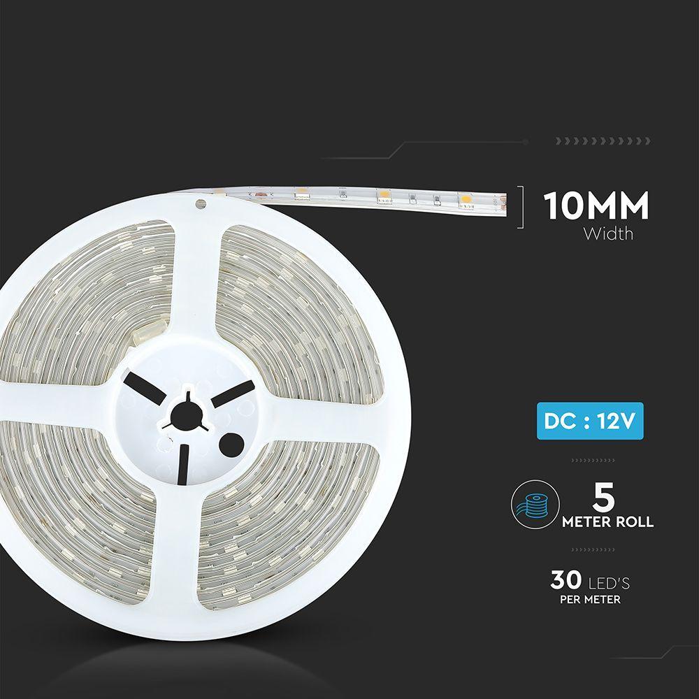 VT-5050 30 4.8W LED STRIP LIGHT 4000K IP65