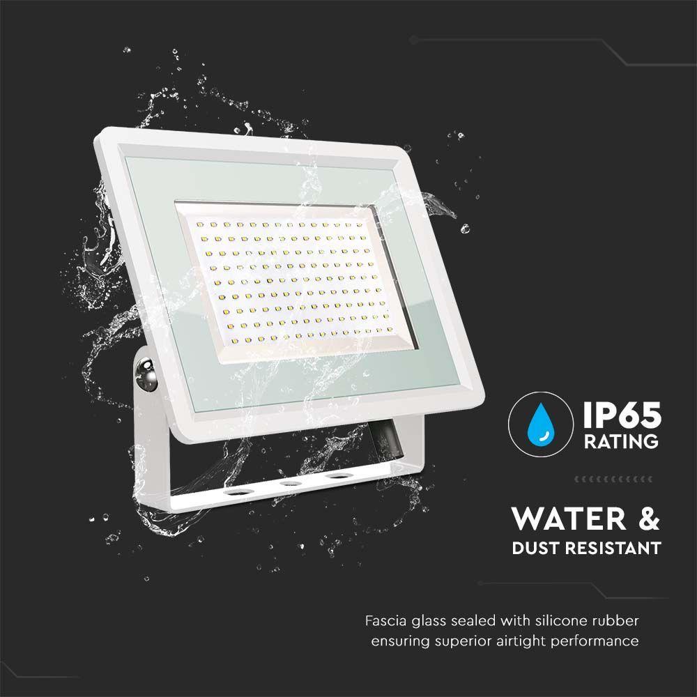 100W Naświetlacz LED, Seria: F-Class, Barwa:4000K, Obudowa: Biała, VTAC, SKU 6725