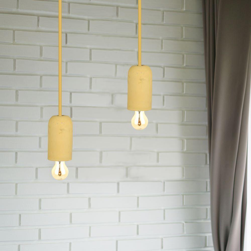 VT-7668 E27 CONCRETE PENDANT LIGHT-BEIGE