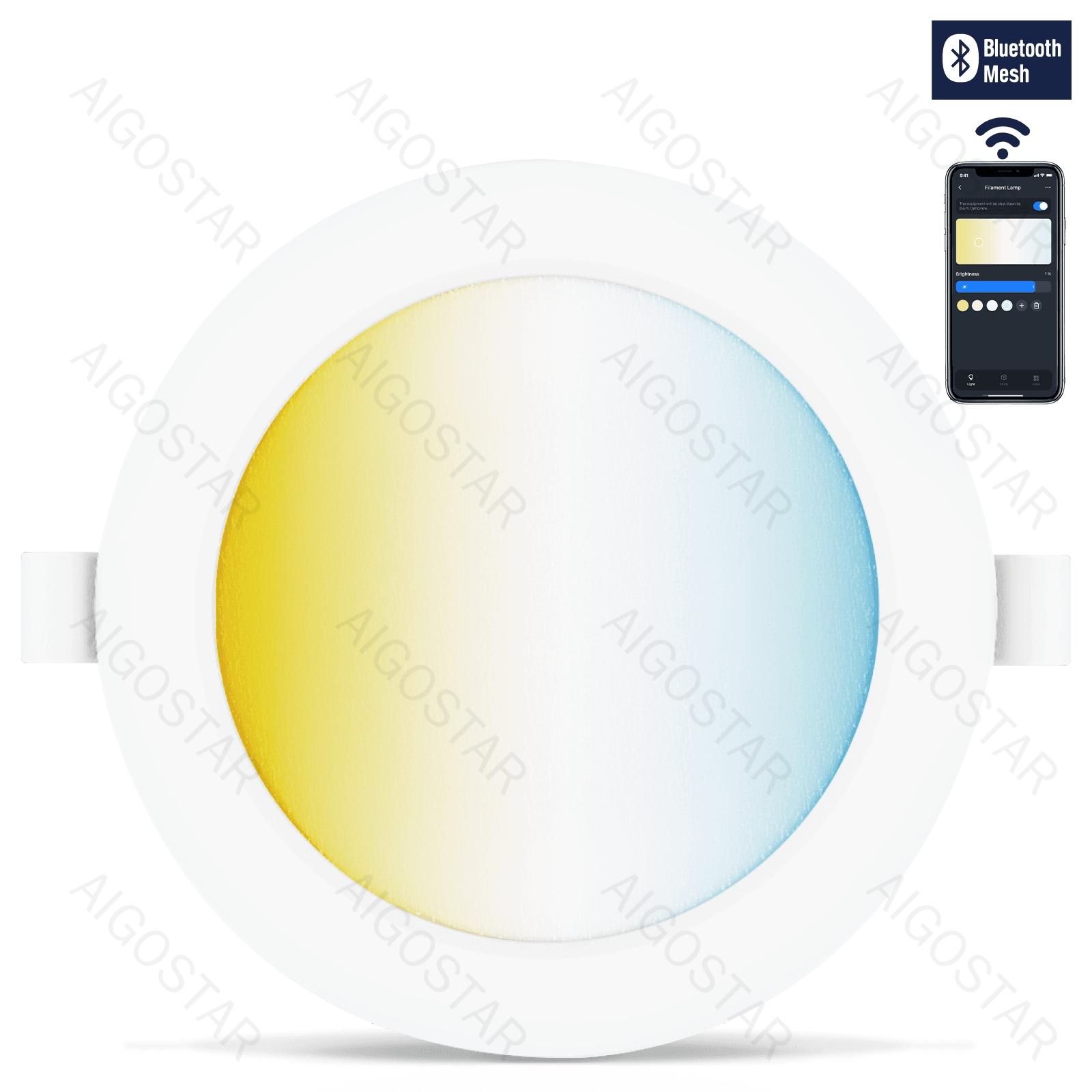 Inteligentny downlight Bluetooth MESH 6W CCT 3 szt.