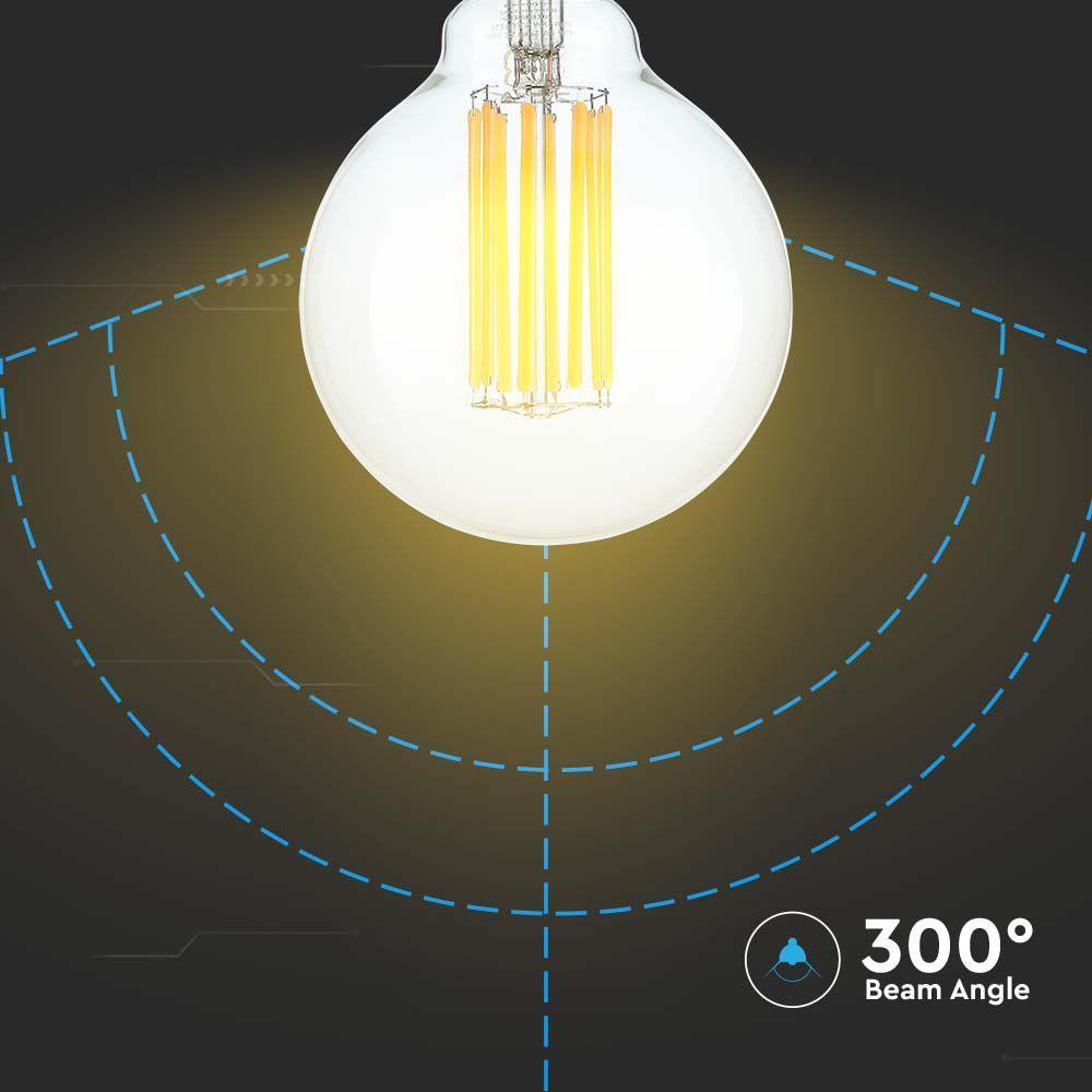 VT-2338 18W G95 LED FILAMENT BULB 3000K E27 135LM/W