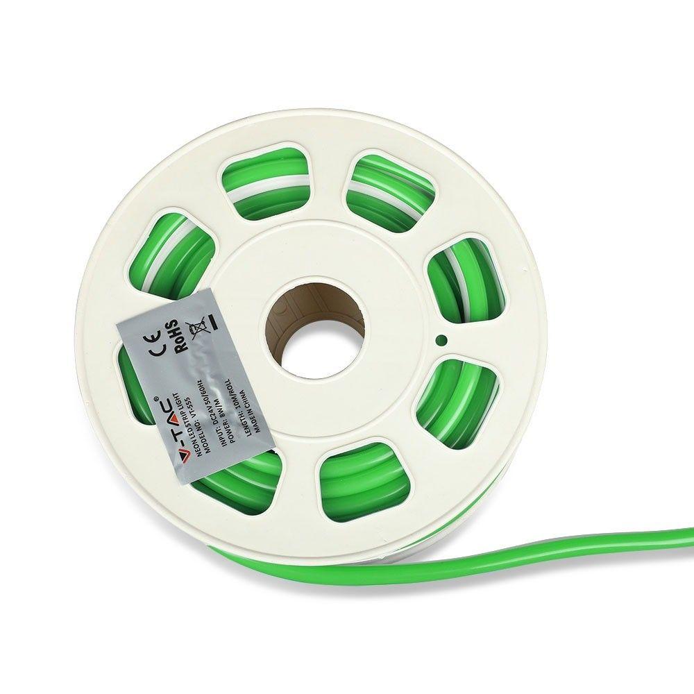 VT-555 8W/M NEON FLEX GREEN 24V (10M/ROLL)(PRICE PER M)