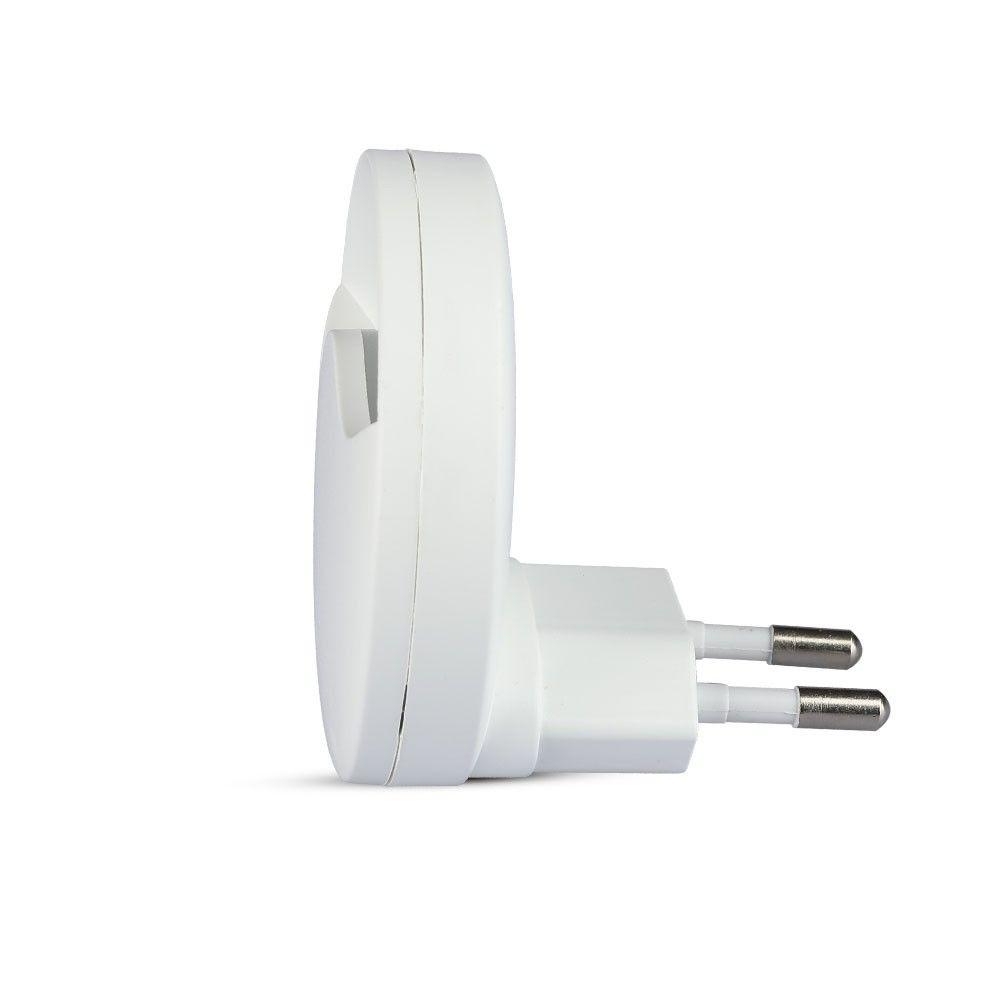 VT-83 0.45W LED NIGHT LIGHT(EU PLUG) SAMSUNG CHIP 3000K ROUND