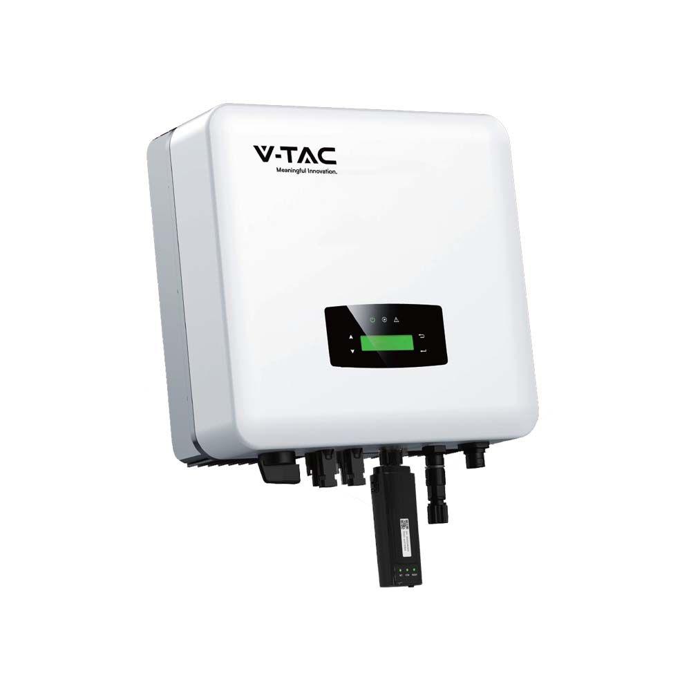 1-FAZOWY INWERTER VT-6607036 ON-GRID Z WYŚWIETLACZEM O MOCY 3,6KW; WIFI; 5 LAT GWARANCJI; IP65  , VTAC, SKU 11726