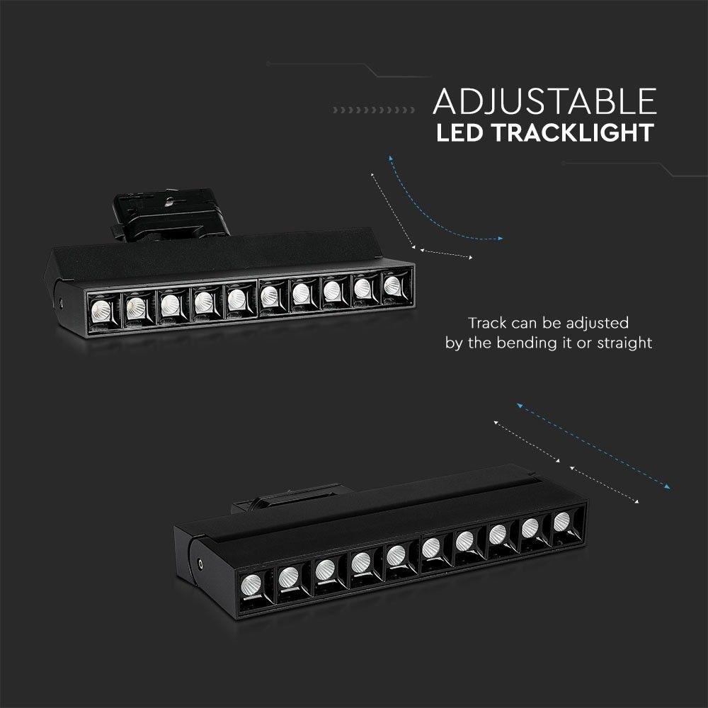 VT-431 25W LED LINEAR TRACK LIGHT SAMSUNG CHIP 4000K BLACK BODY