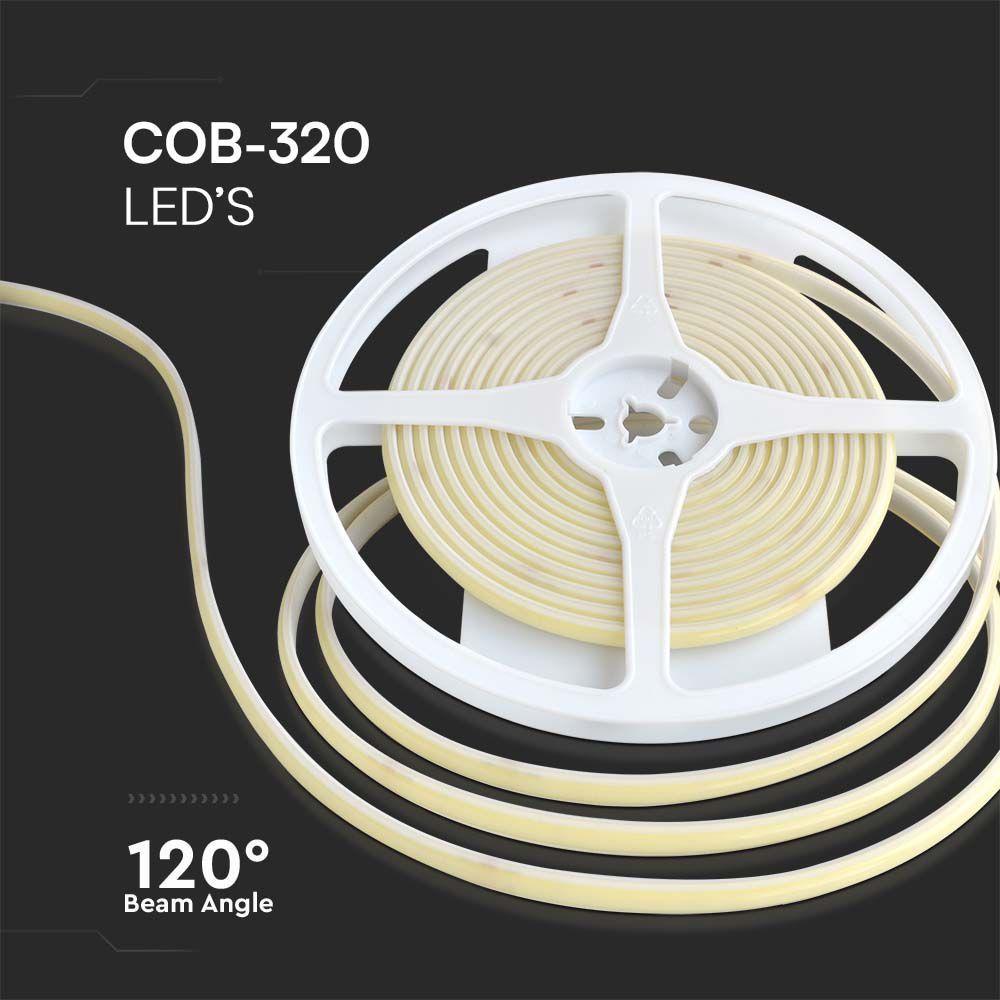 10W Taśma LED COB, Barwa: 6500K, IP67 24V , VTAC, SKU 23140