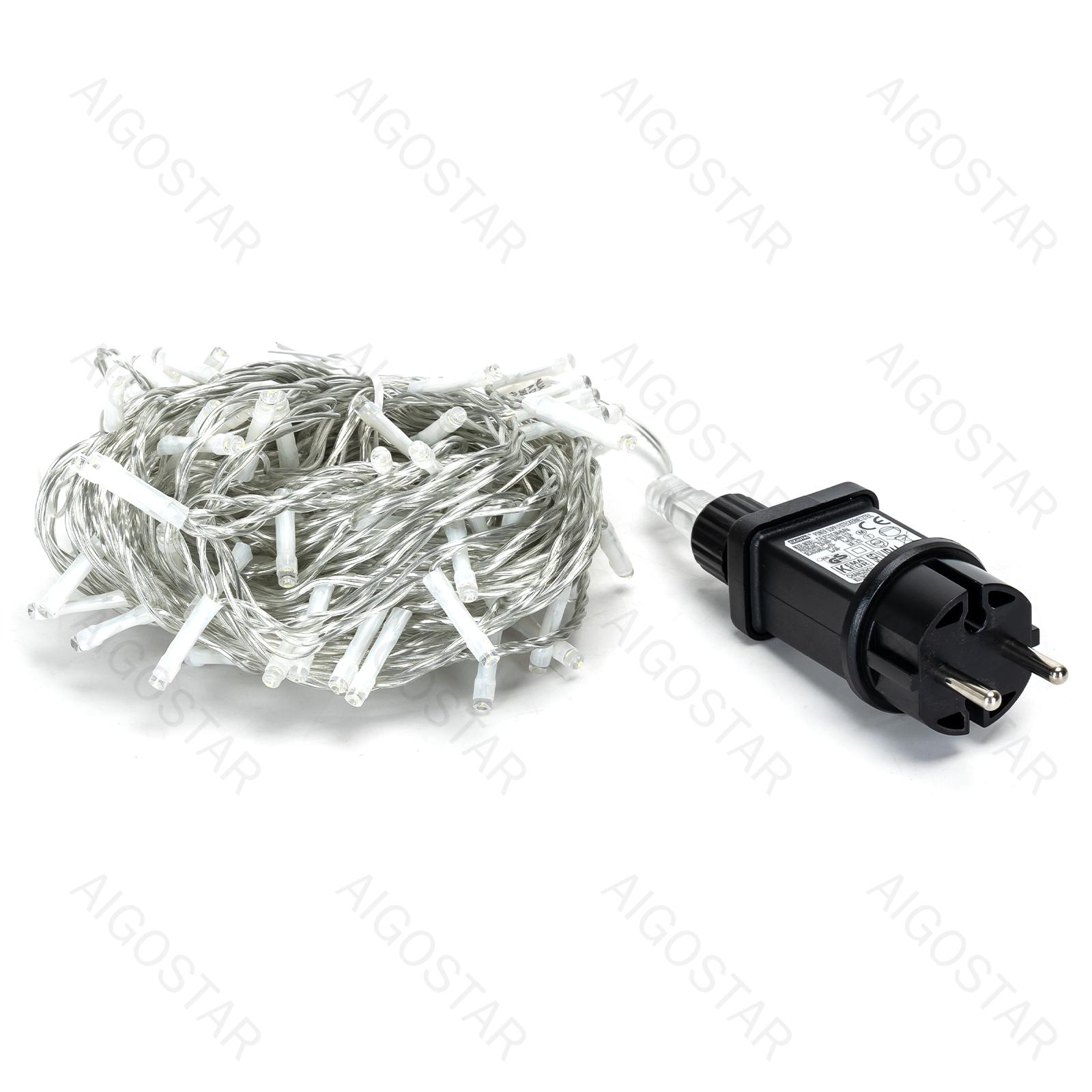 Low voltage flat string lights, cold white, 10m