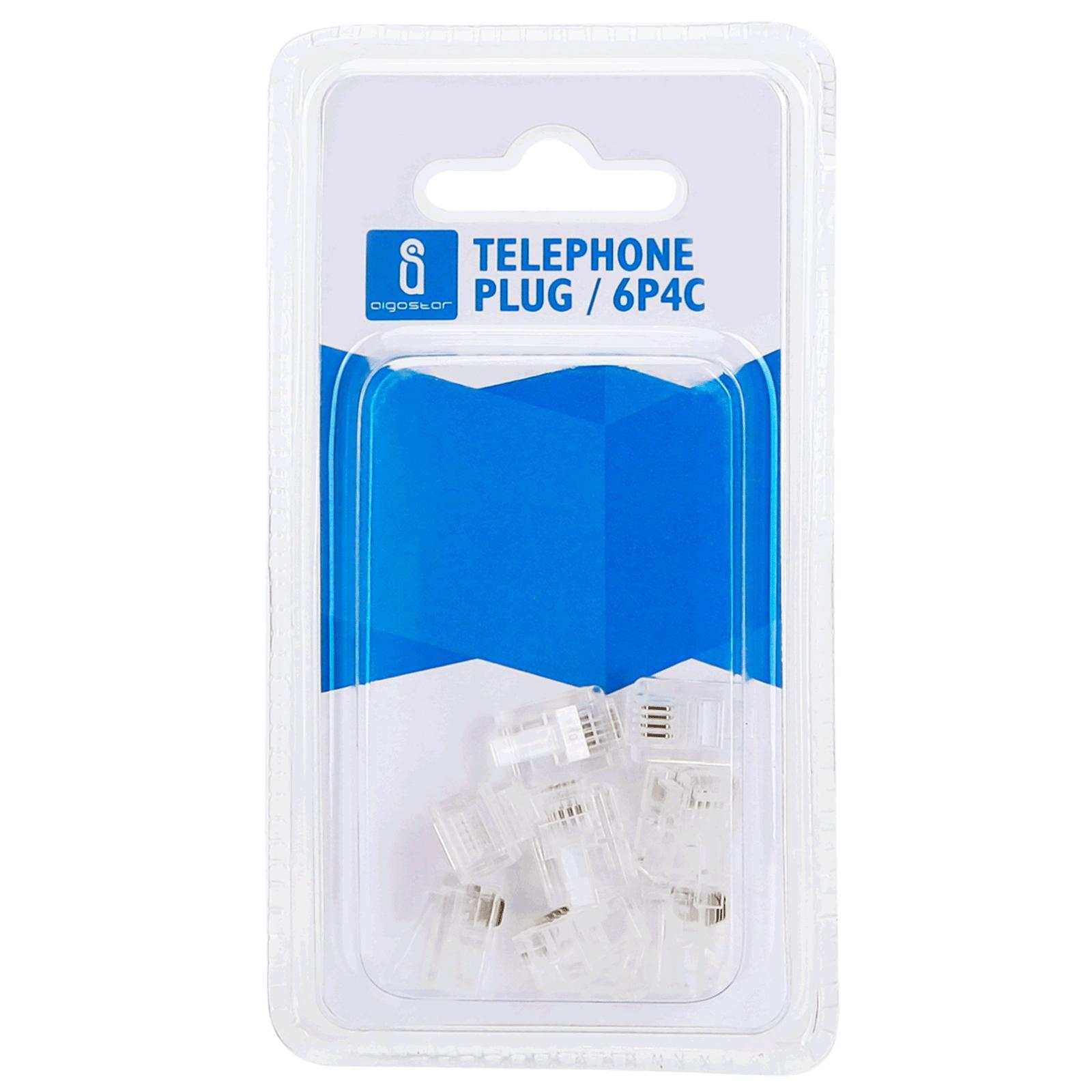 TELEPHONE PLUG / 6P4C