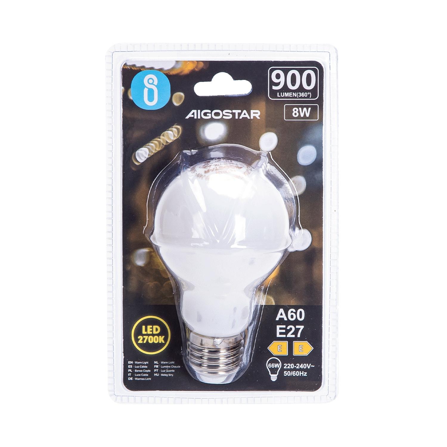 LED Filament Bulb (Milky White) A60 E27 8W