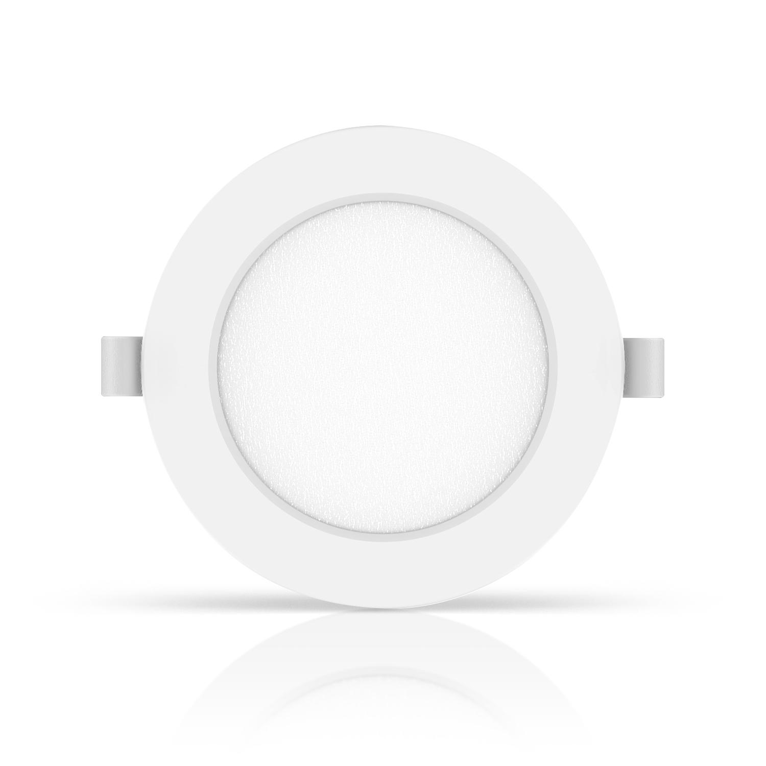 Okrągły downlight podtynkowy LED E6 6W Światło białe(6W,6500K,Barwa Zimna,620lm)