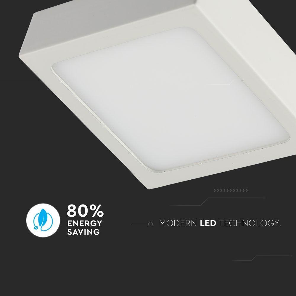 VT-1205 12W LED SURFACE PANEL 3000K SQUARE