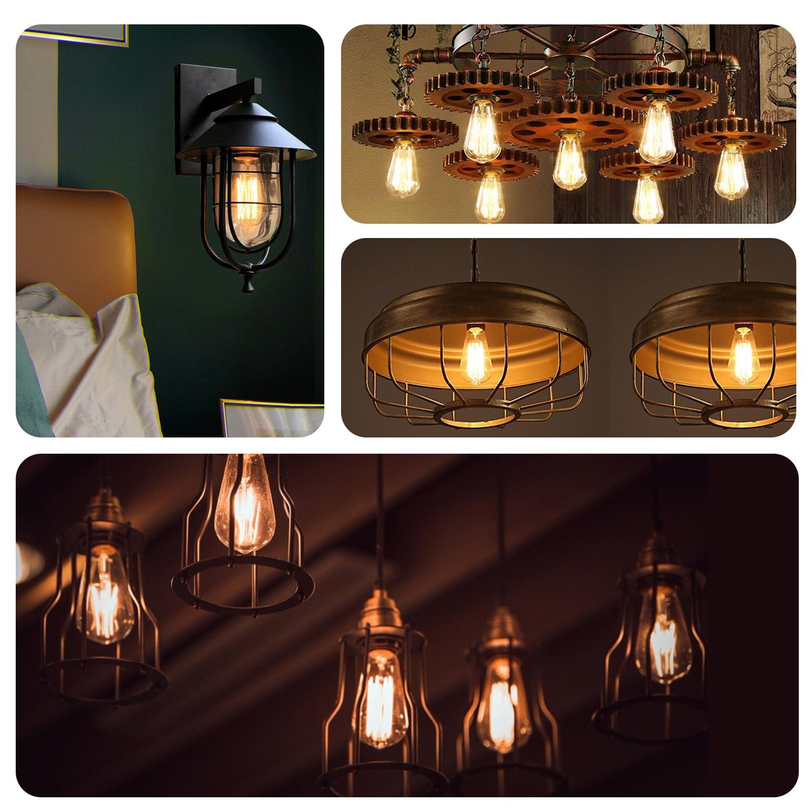 LED Filament Bulb (Amber) ST64 E27 6W