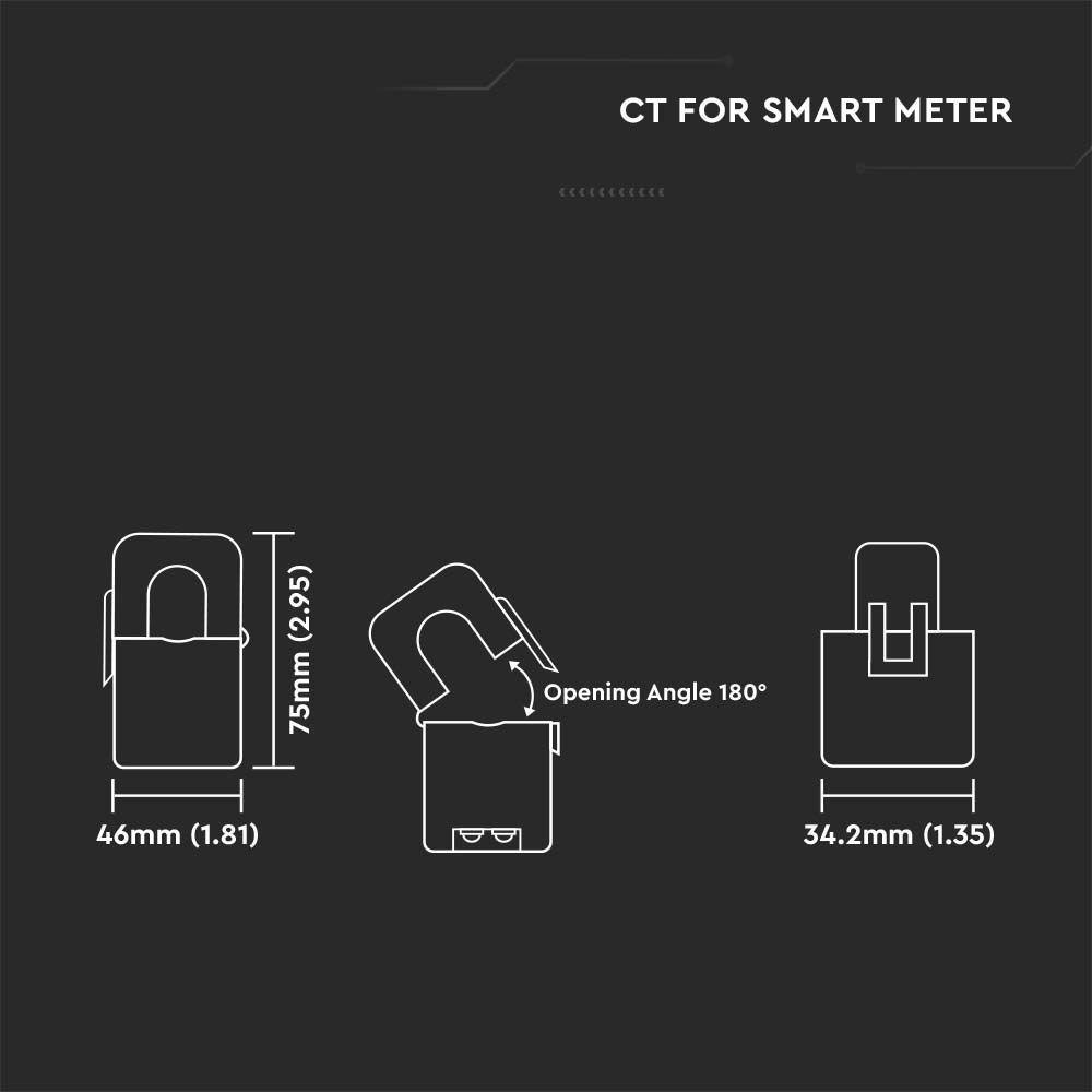 PRZEKŁADNIK PRĄDOWY CT DLA SMART METER, VTAC, SKU 11506