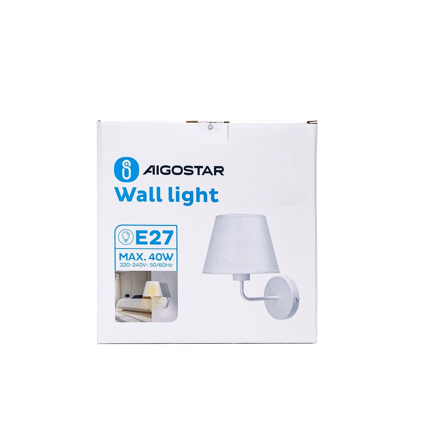 Dual-way wall light white (without light source) GU10+E27