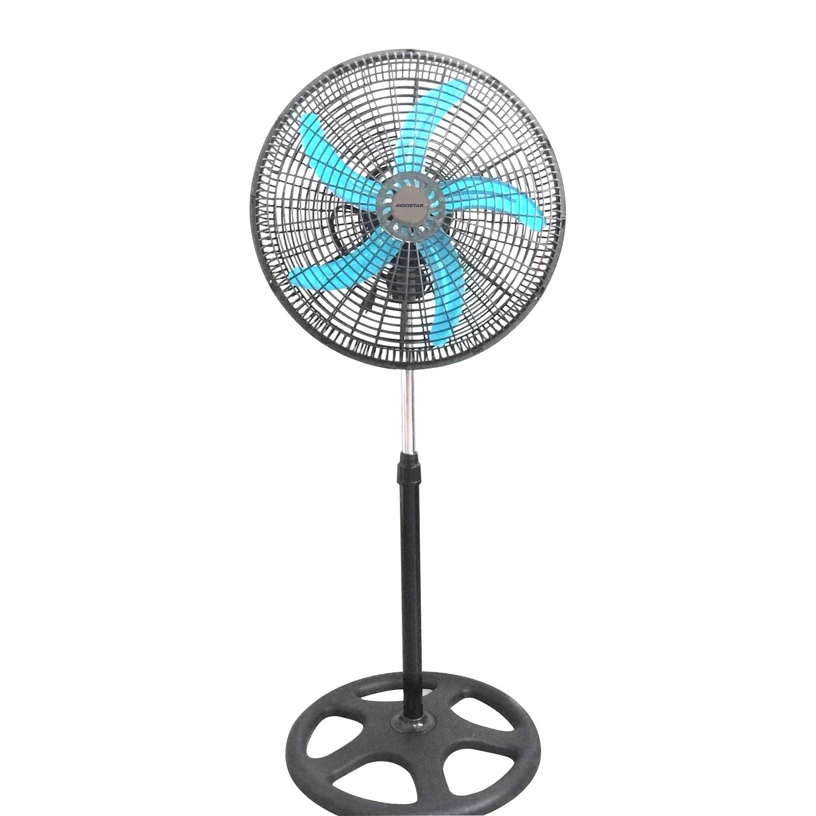 Metal Stand Fan,18 Inches, 5 Blades, 3 Speeds, Black, MOQ:2