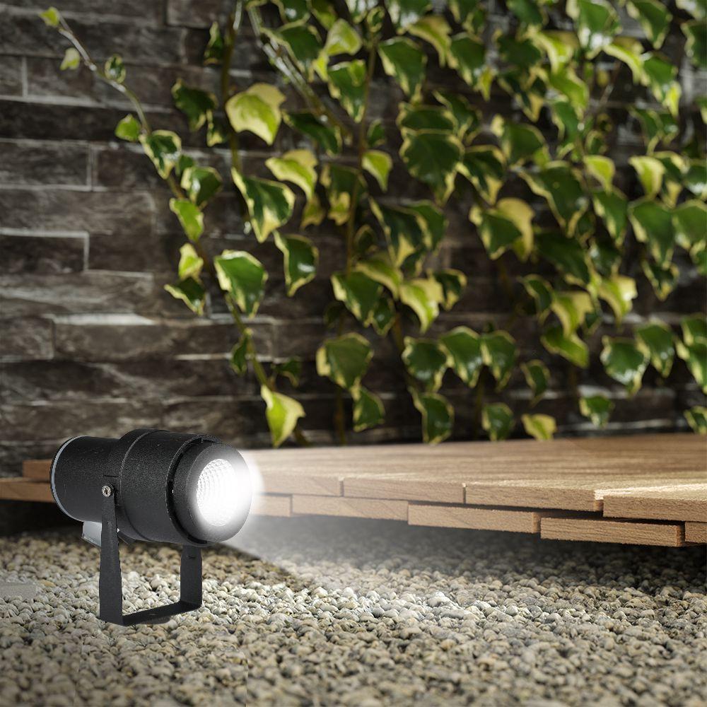 VT-857 12W LED GARDEN LAMP 4000K BLACK BODY