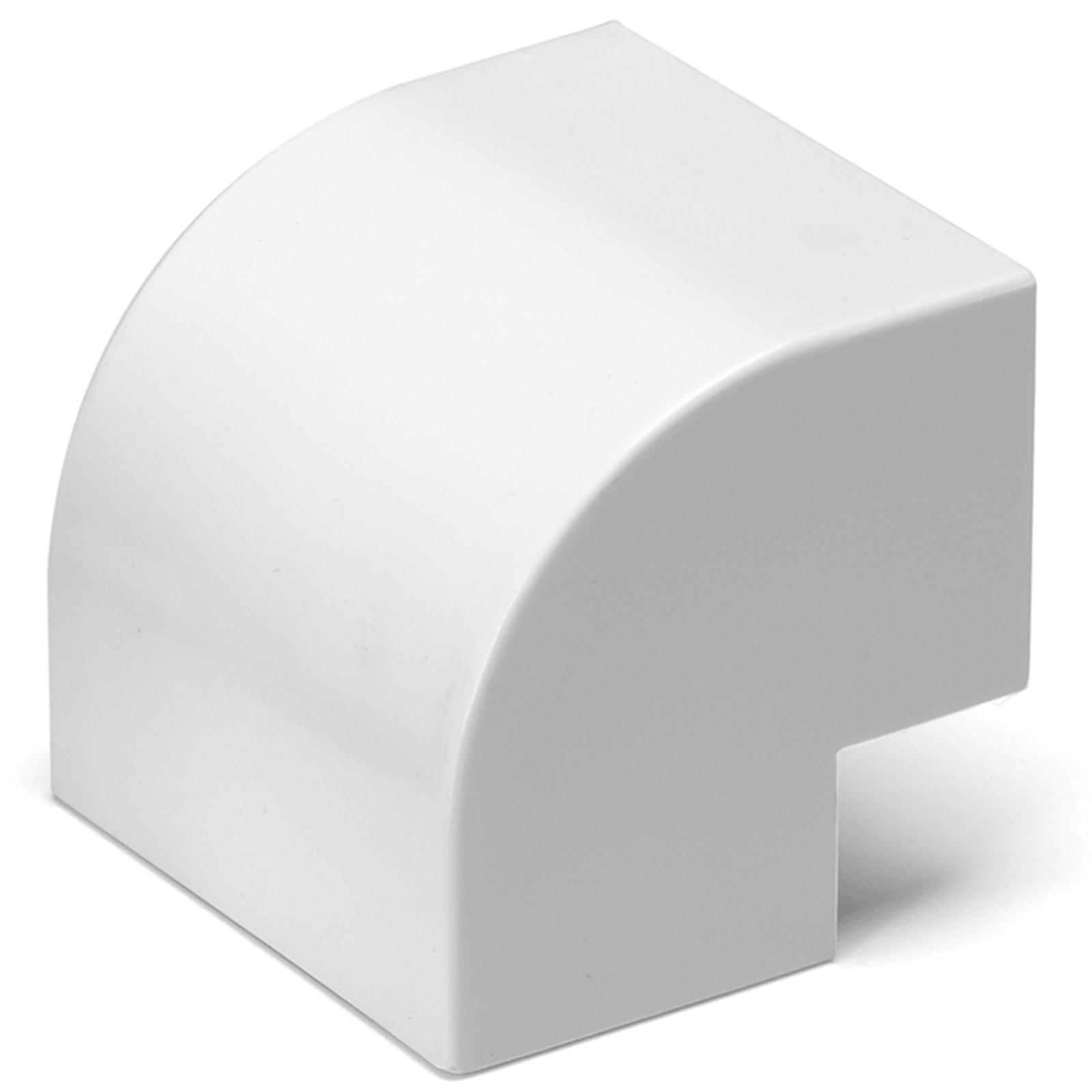 PVC Square Trunking External Bend White 25*16mm 4pcs