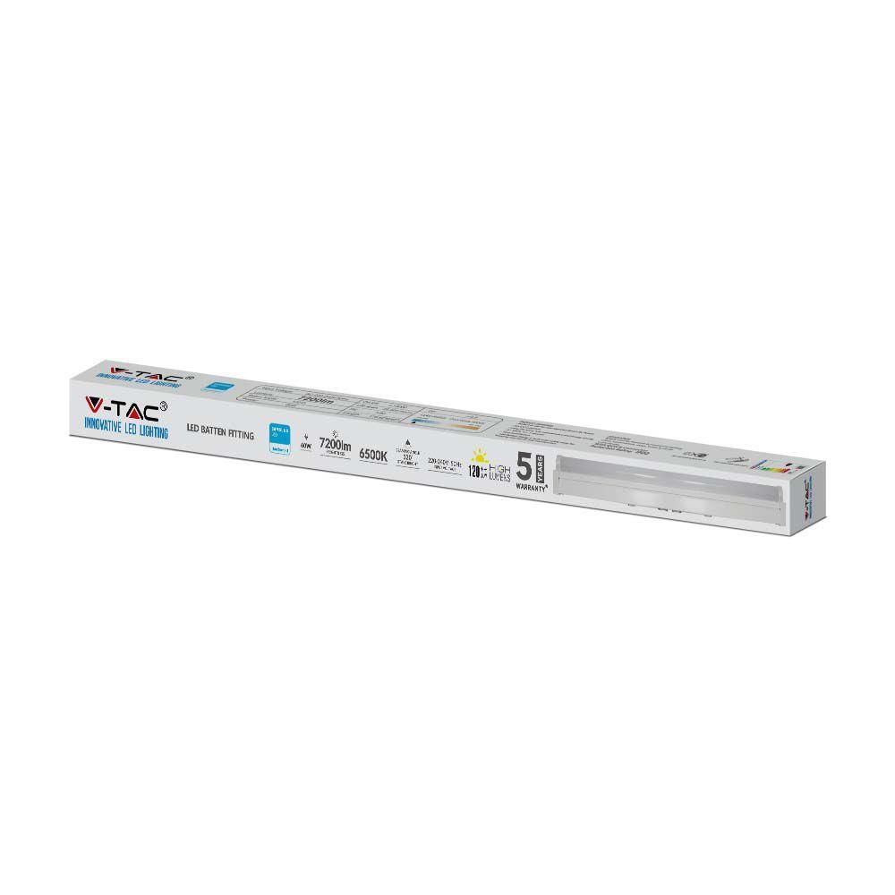 60W Lampa zintegrowana, Długość: 180cm, Chip Samsung, Barwa:6500K, Skuteczność: 120lm/W, VTAC, SKU 2120075