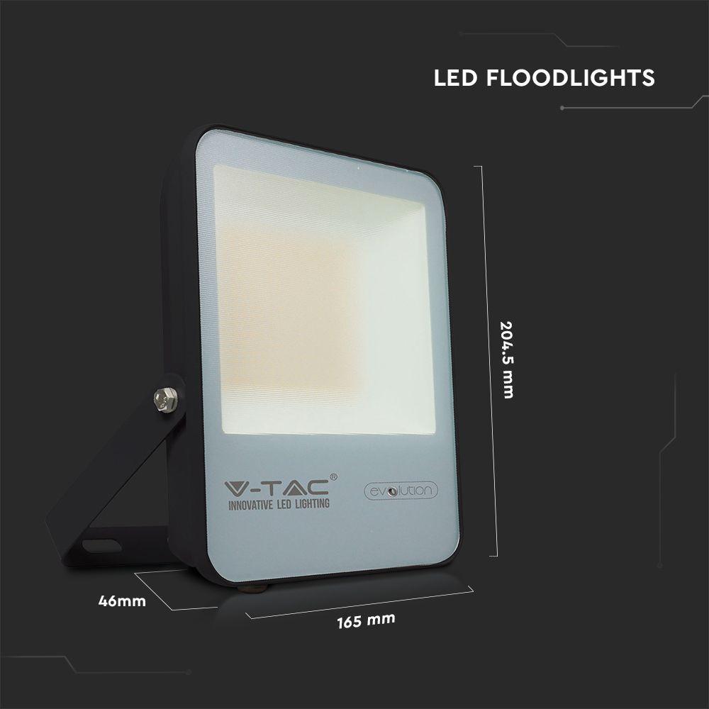 VT-4931 30W LED FLOODLIGHT 6400K BLACK BODY 160LM/W