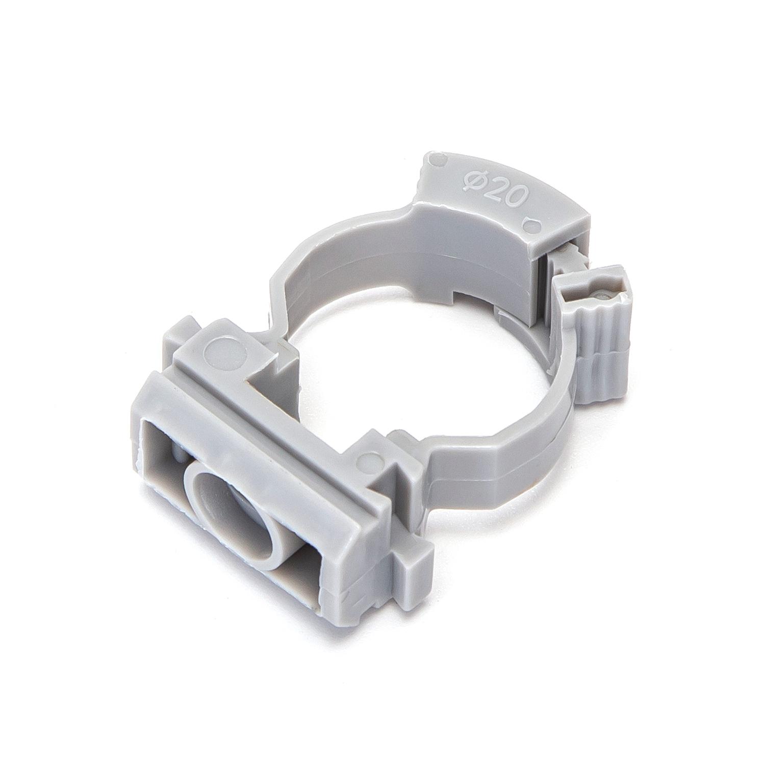 Retractable U-shaped PVC pipe clamp, Φ 20mm