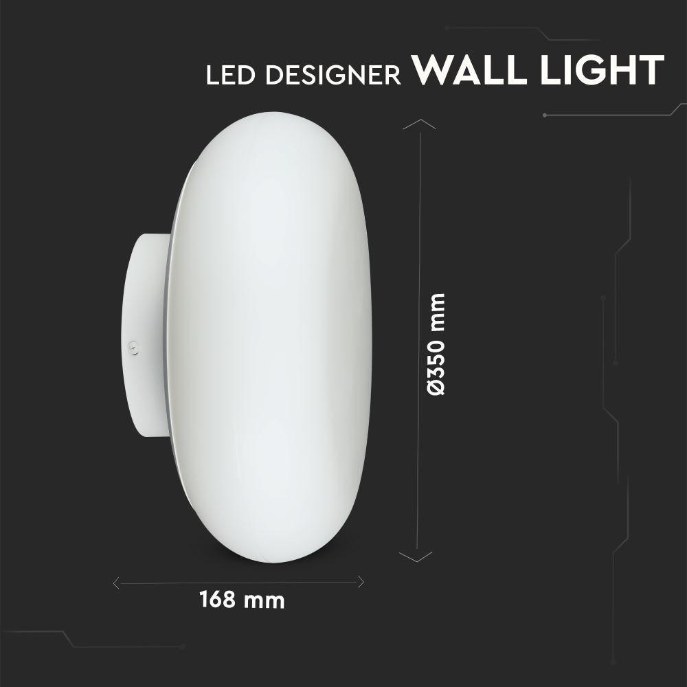 25W Plafon LED (Ściemnianie TRIAC), Barwa: 3000K, Biały, VTAC, SKU 40051