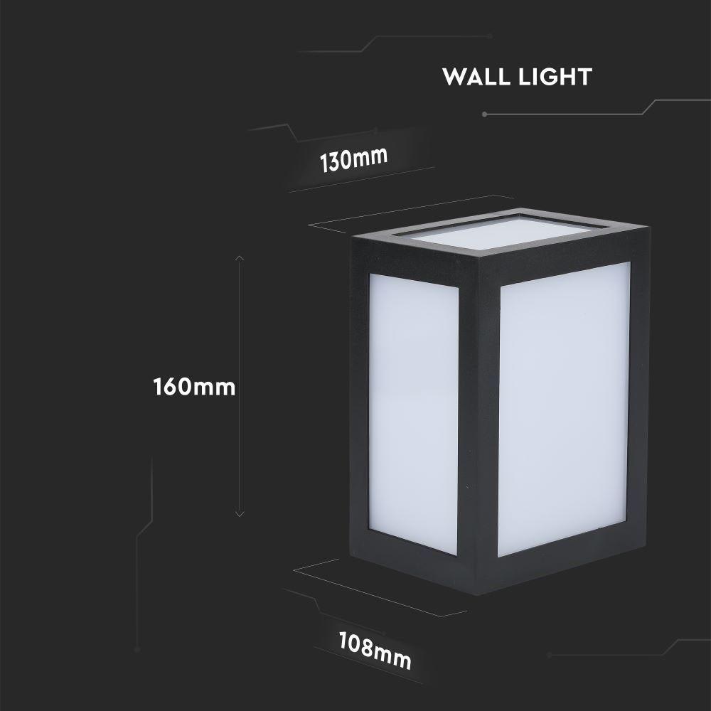 VT-822 12W LED WALL LIGHT 4000K BLACK BODY