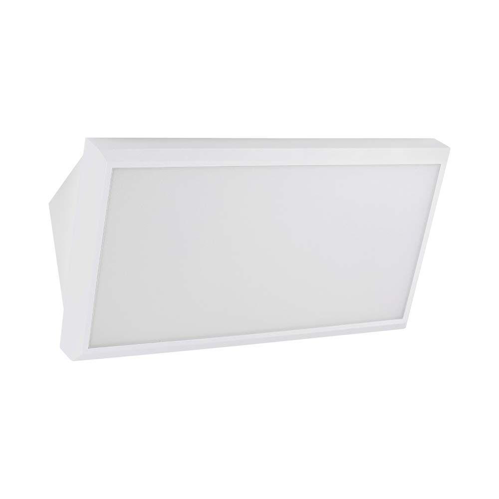 20W Lampa ścienna LED, Ukośna, Barwa:3000K, Obudowa: Biała, VTAC, SKU 6816