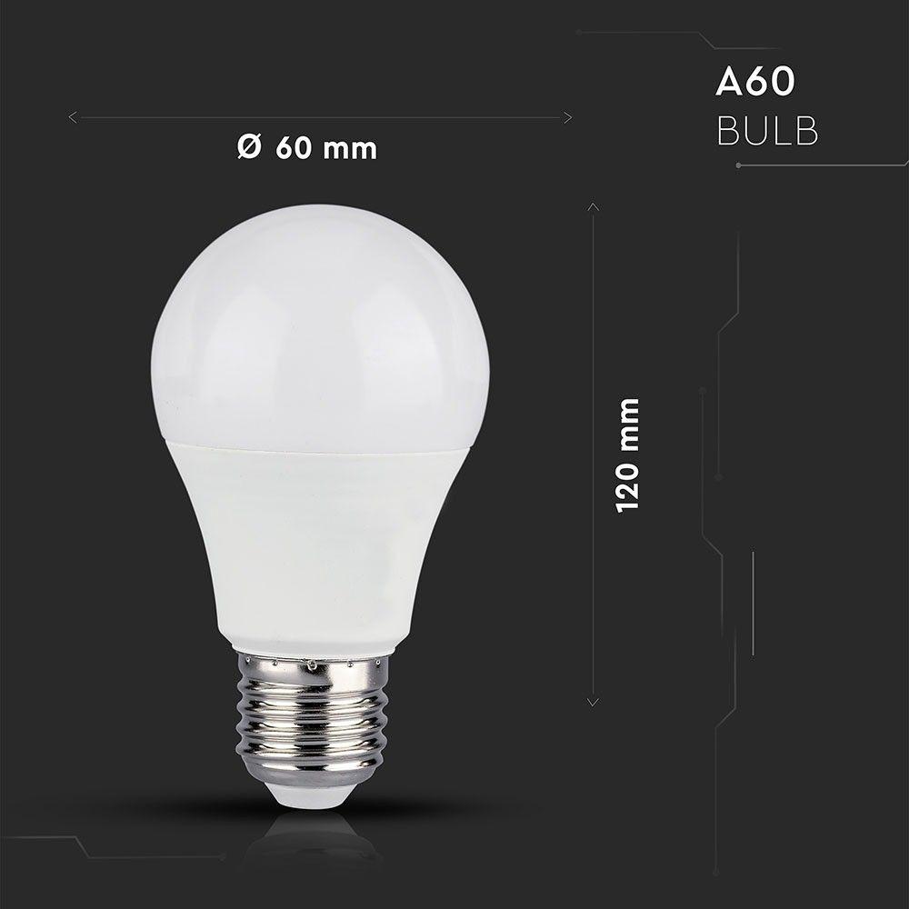 VT-5119 10W A60 BULB COMPATIBLE WITH ALEXA & GOOGLE HOME RGB+WHITE E27