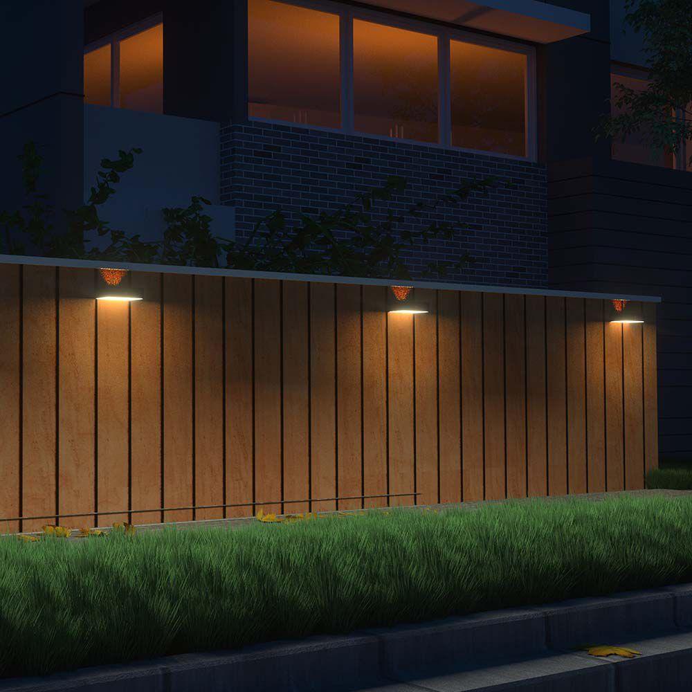 VT-403 3W LED SOLAR WALL LIGHT-BRICK 350LM LITHIUM BATTERY 3.7v 1200mAh 4000K+3000K BLACK