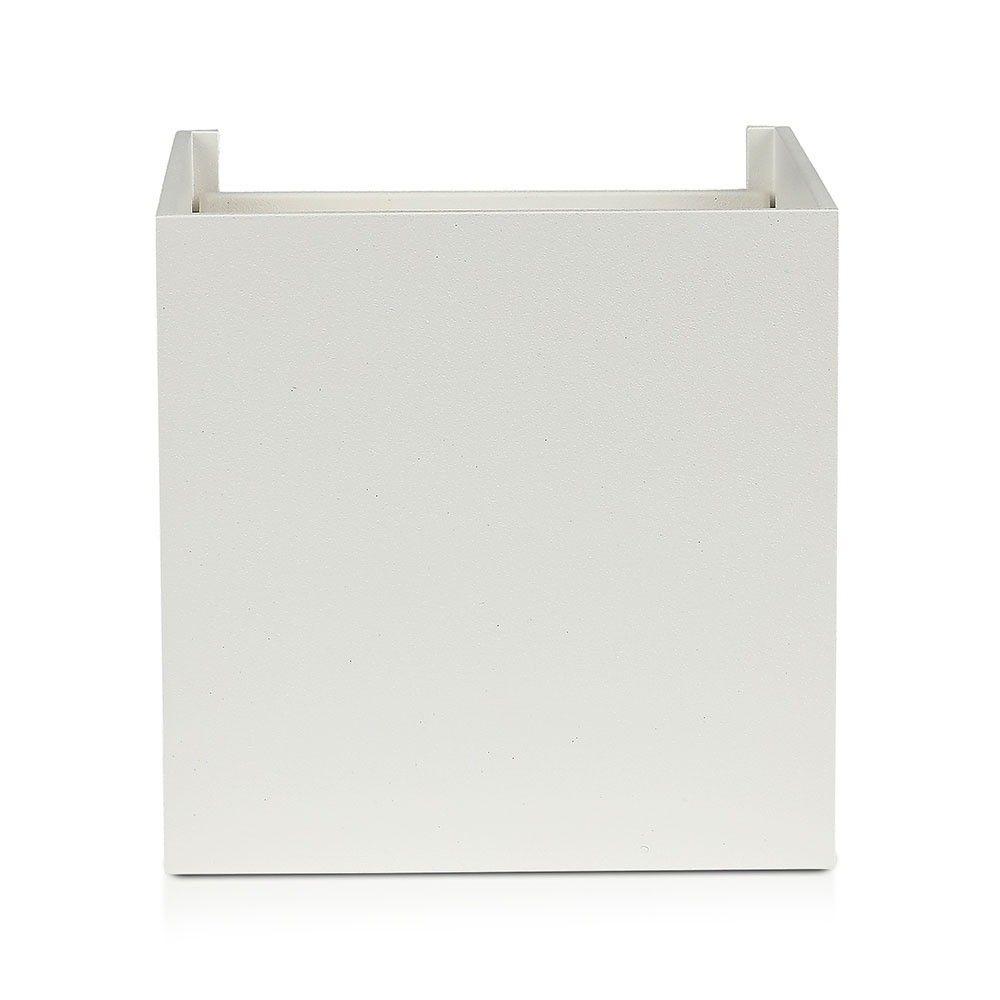 VT-759-12 12W LED UP-DOWN WALL LIGHT WITH BRIDGELUX CHIP 3000k WHITE SQUARE