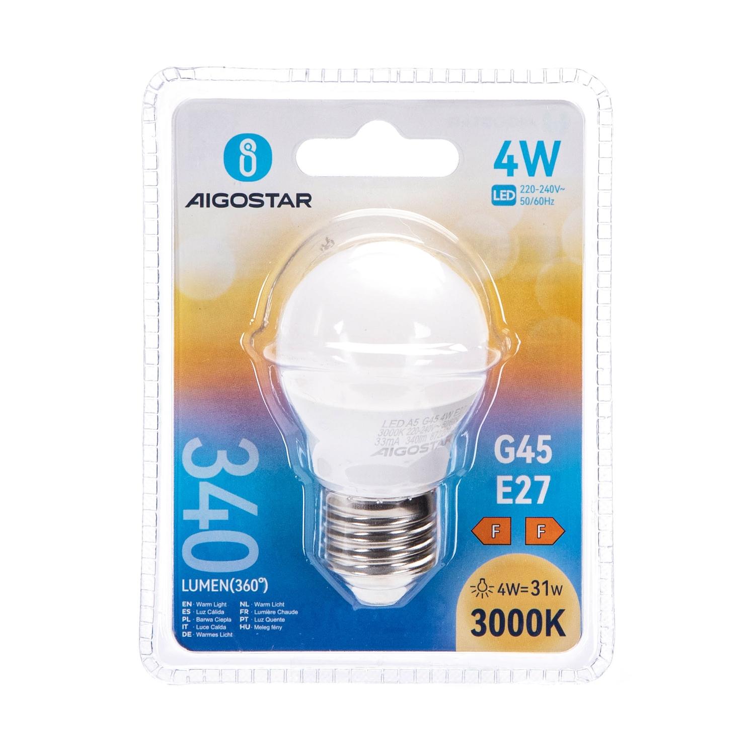 LED E27 4W G45