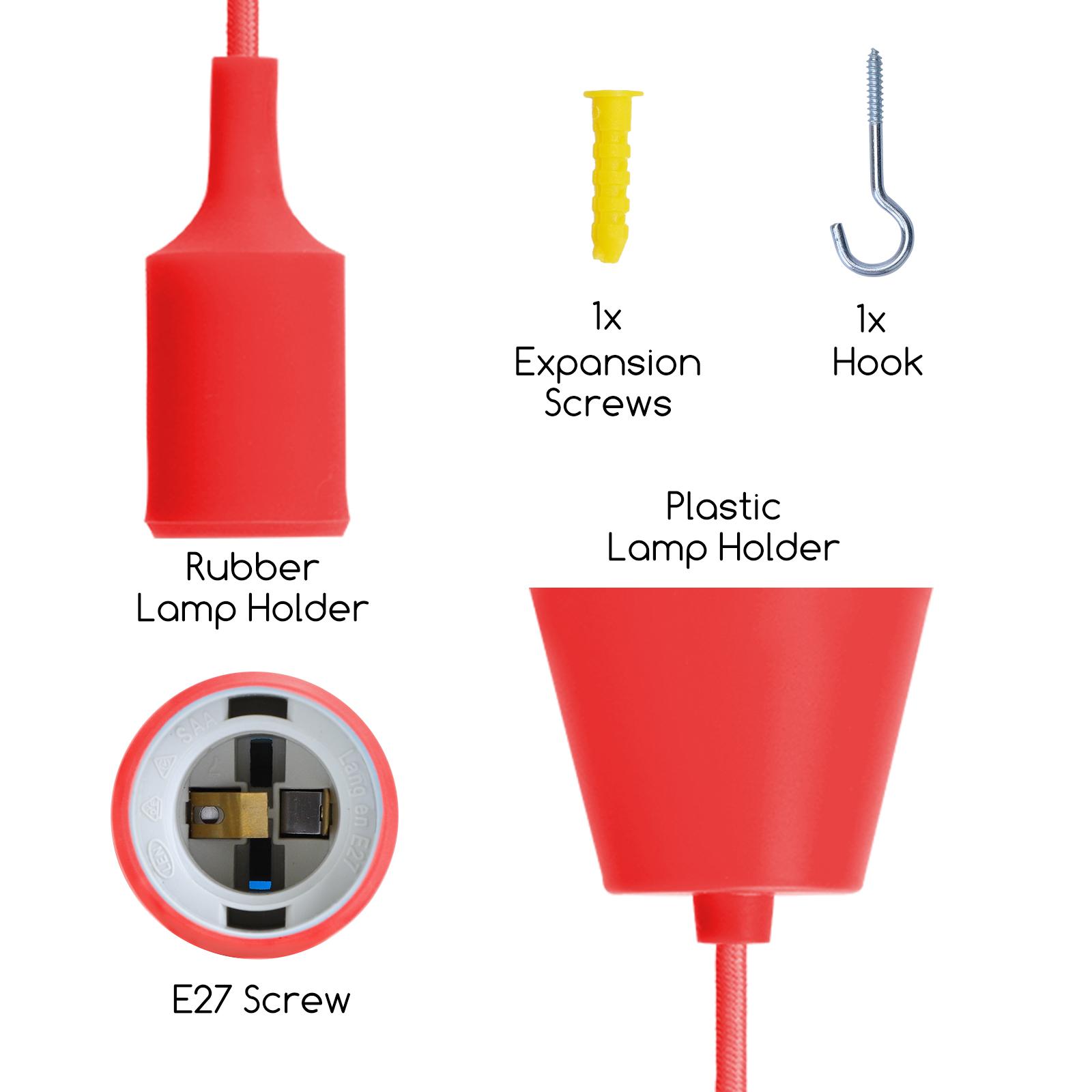 Plastic hanging lamp holder ( Plastic&Silica gel )