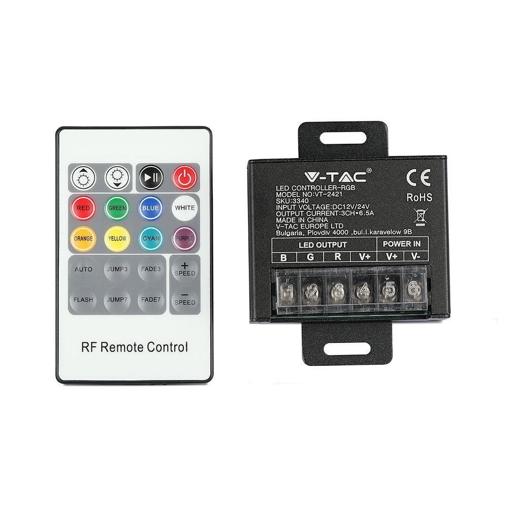 VT-2421 240W LED RGB CONTROLLER WITH 20 KEY RF REMOTE CONTROL-SMALL