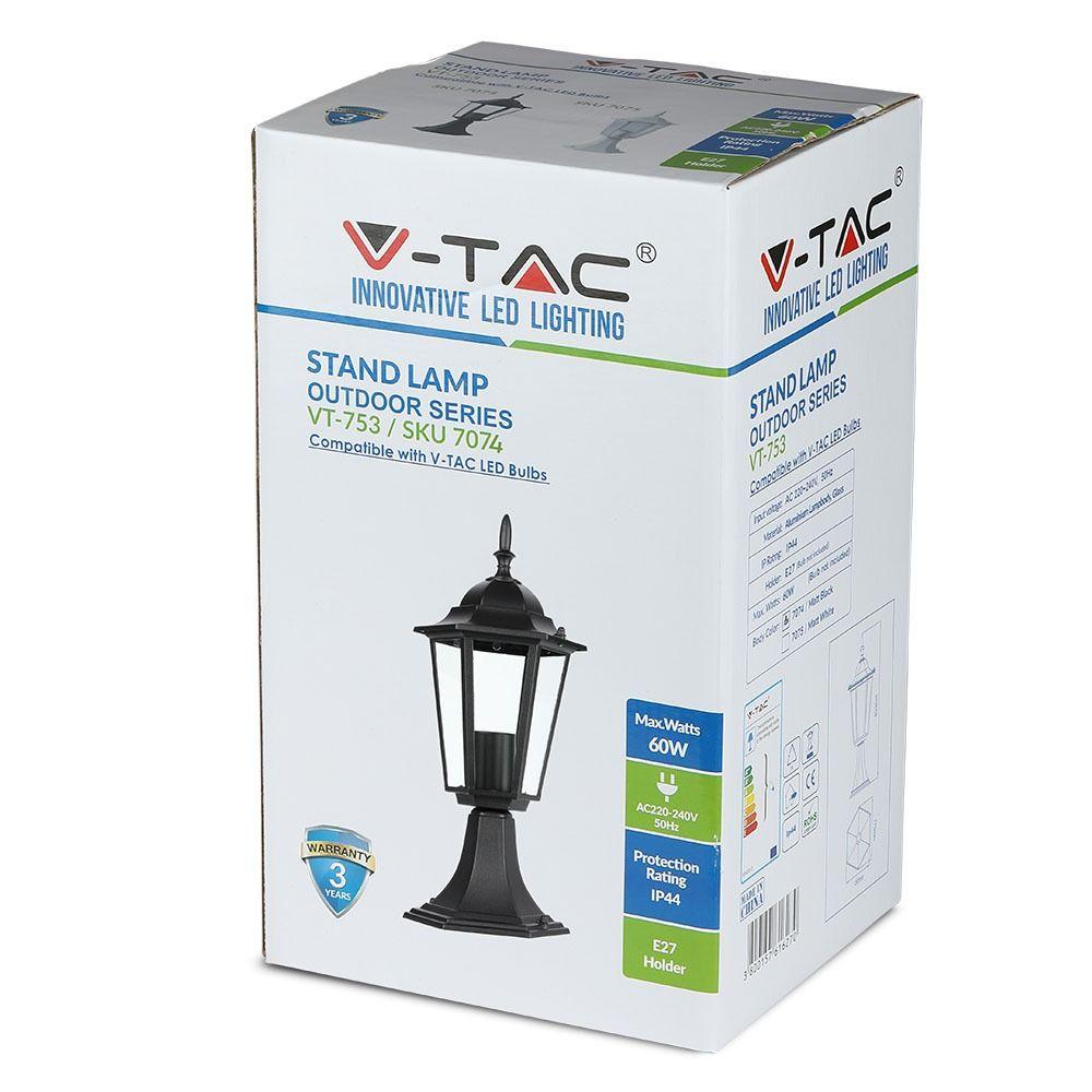 VT-753 E27 STANDLAMP- MATT BLACK