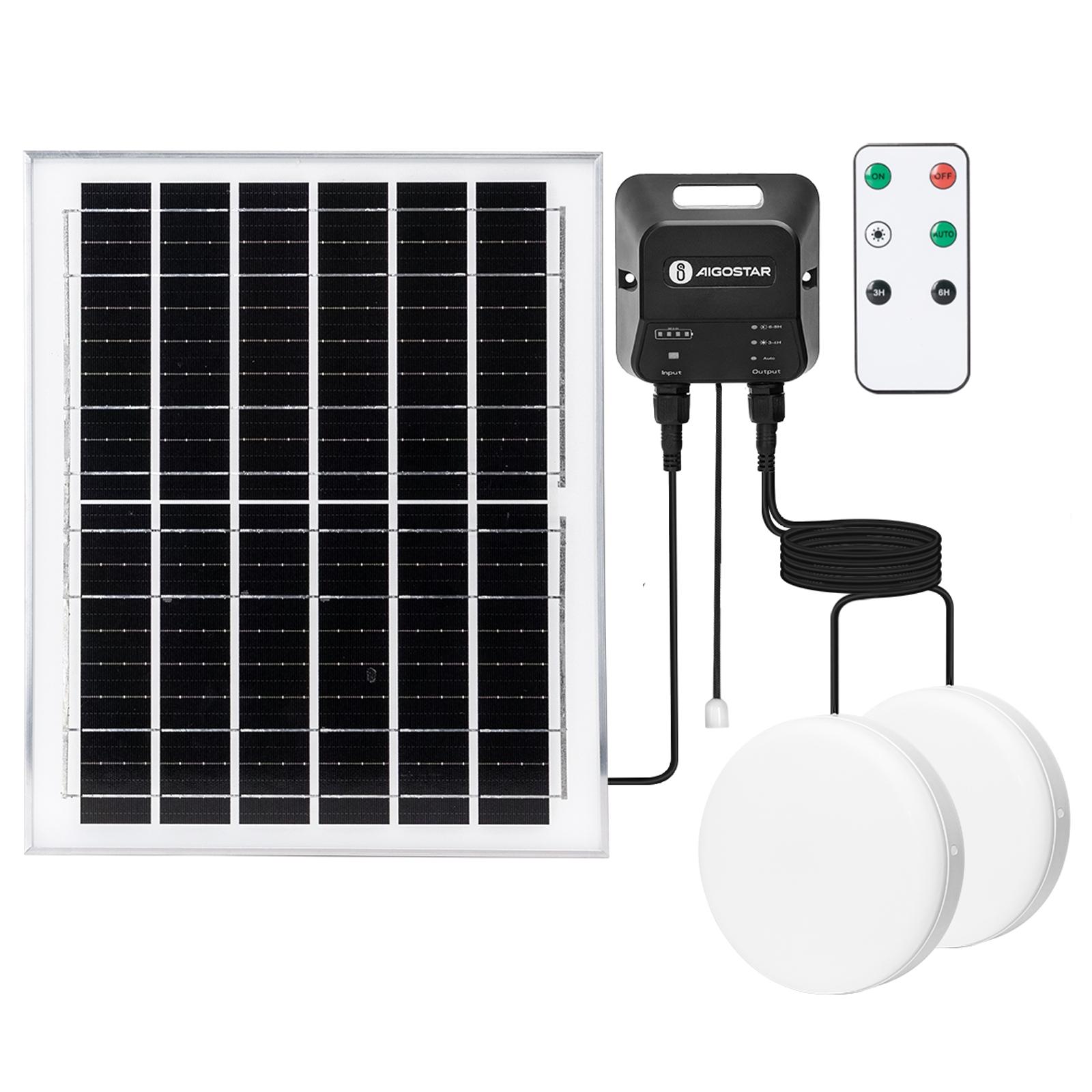 SOLAR LIGHT/SPLIT/with Batterie/CEILING LIGHT/5M+3M LINE/100W*2/6500K