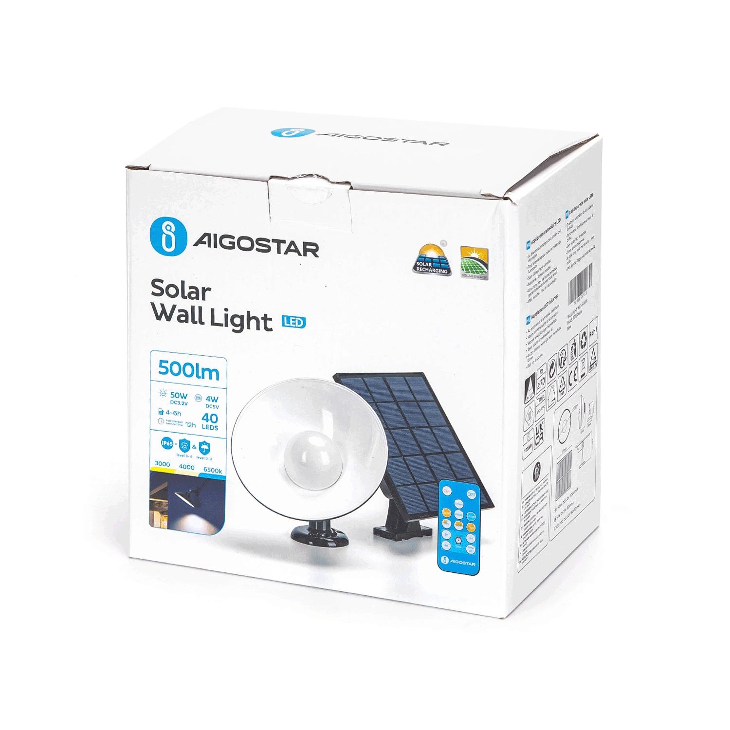 Solarna lampa ścienna LED 50W 3000K/4000K/6500k