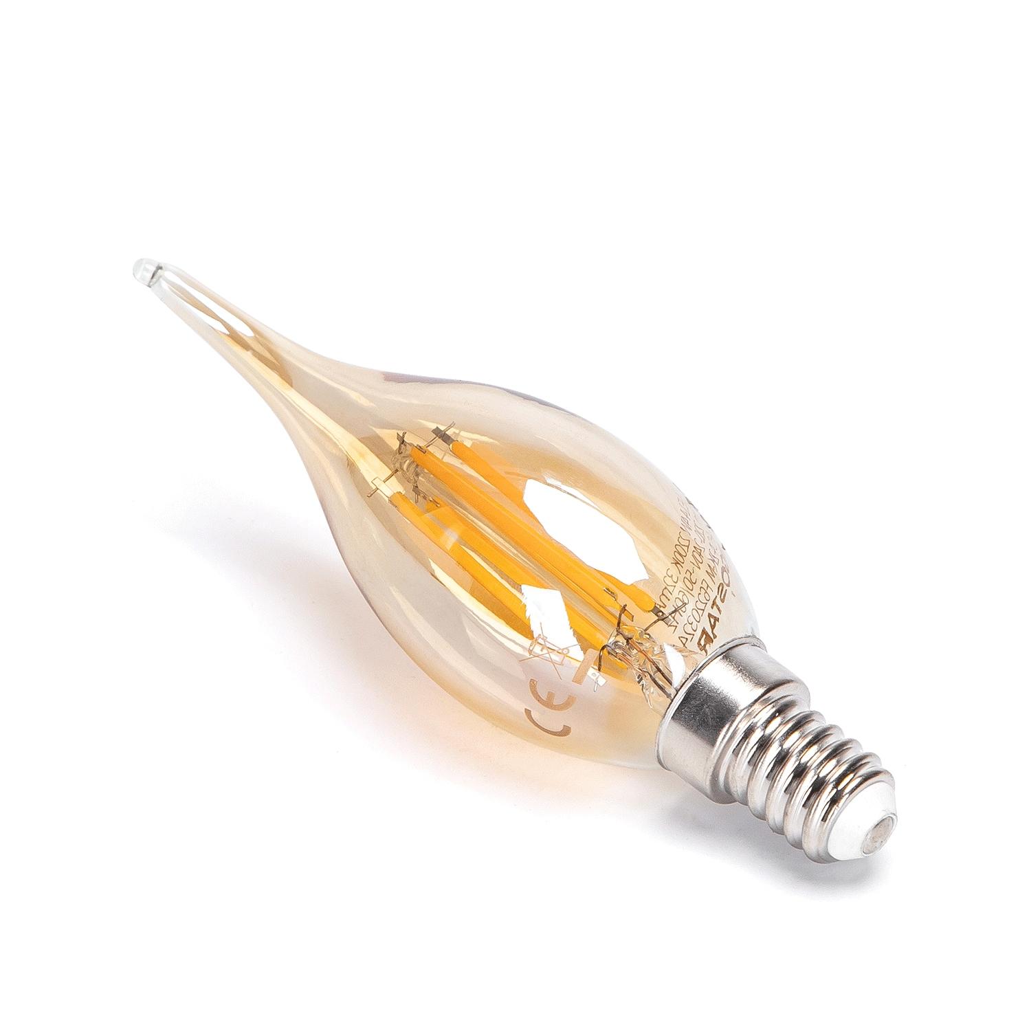 LED Wind Blow Filament Bulb C35 E14 4W