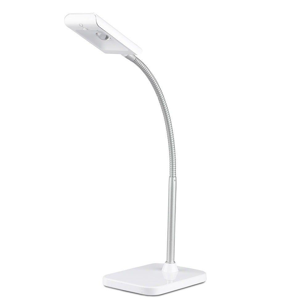 3.6W Lampka biurkowa LED, Obudowa: Biała, Barwa:3000K, VTAC, SKU 8671