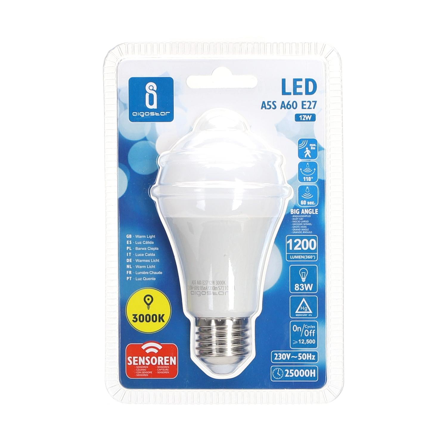 LED E27 12W A60 ( Sensor bulb )